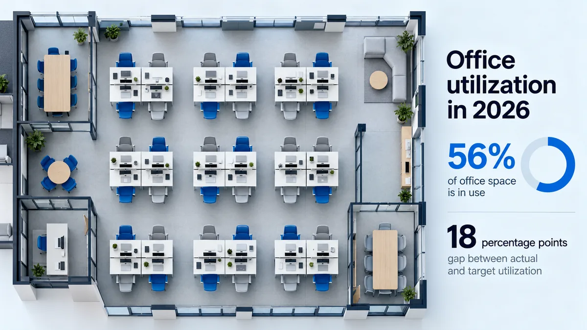 The Gap Between Planned and Actual Office Space Use in 2026